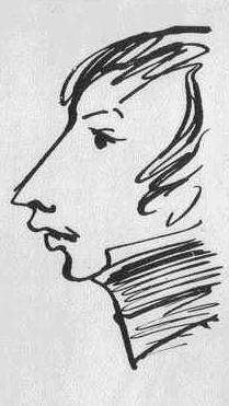 Рисунок Портрет 18-летнего Кюхельбекера (1968)