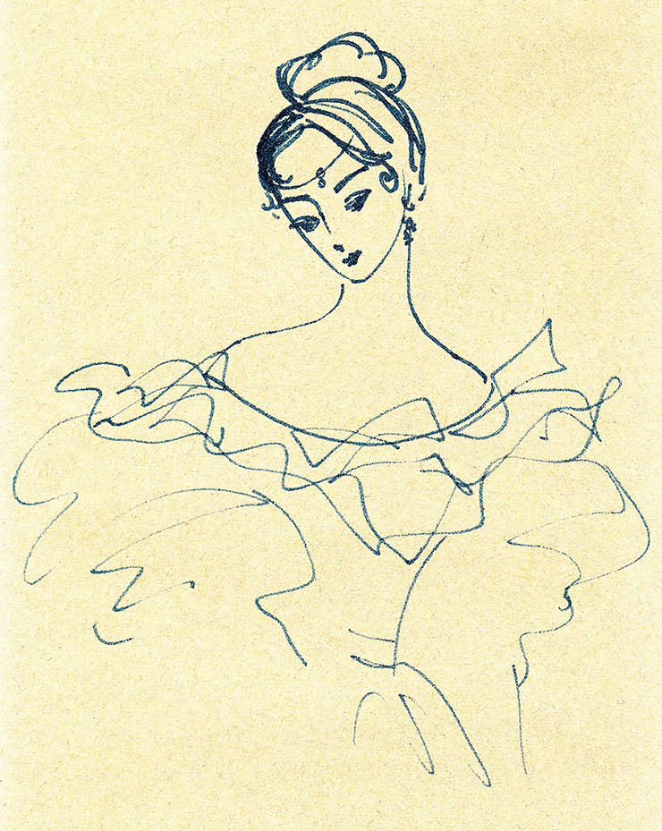 Рисунок Наталья Николаевна Пушкина (1968)