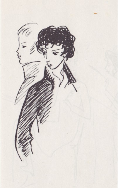 Рисунок 16-летние лицеисты Пушкин и Пущин (1968)