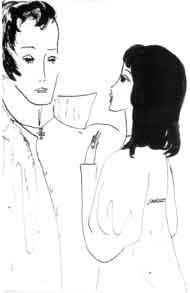 Князь Андрей и Наташа перед разлукой (1967)